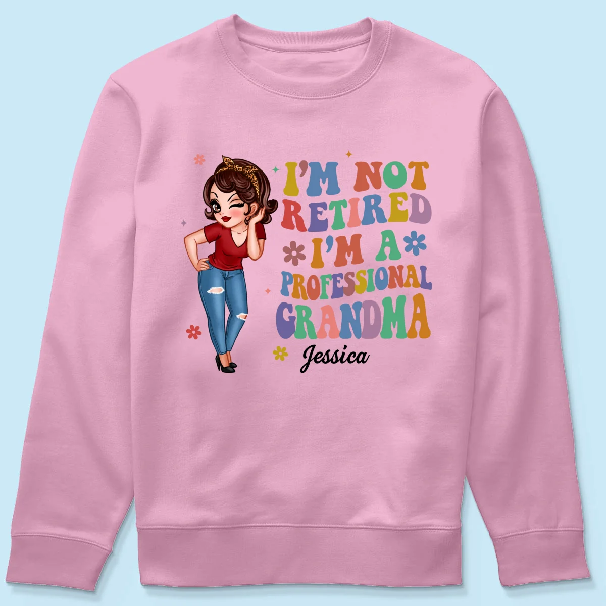 Professional Grandma Vintage Stylish Design Personalized Shirt, Retirement Gift For Grandma - Image 21