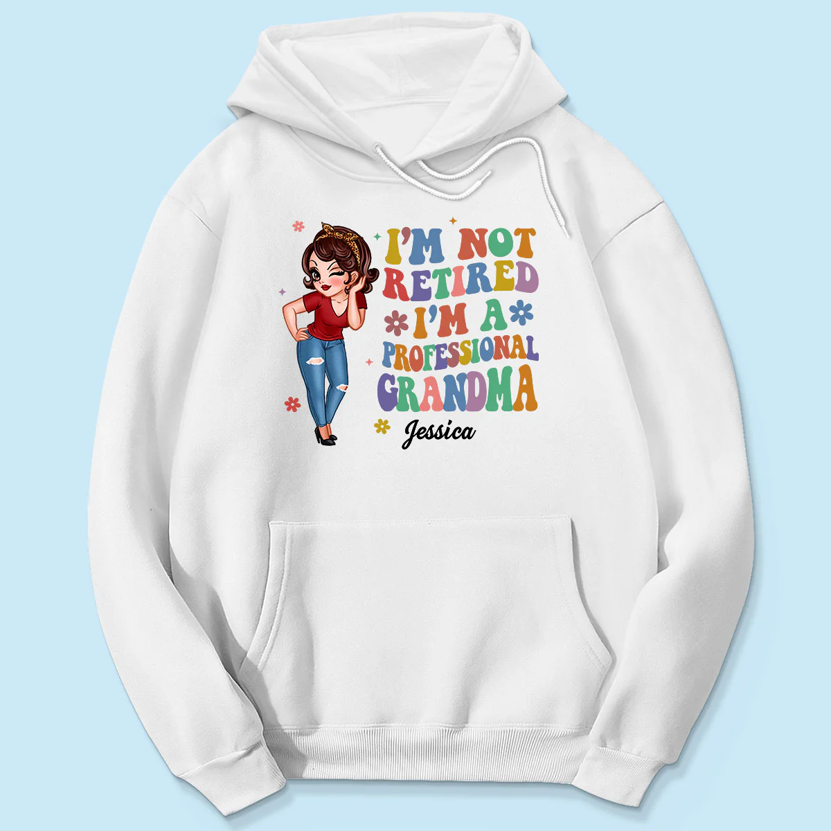Professional Grandma Vintage Stylish Design Personalized Shirt, Retirement Gift For Grandma - Image 5