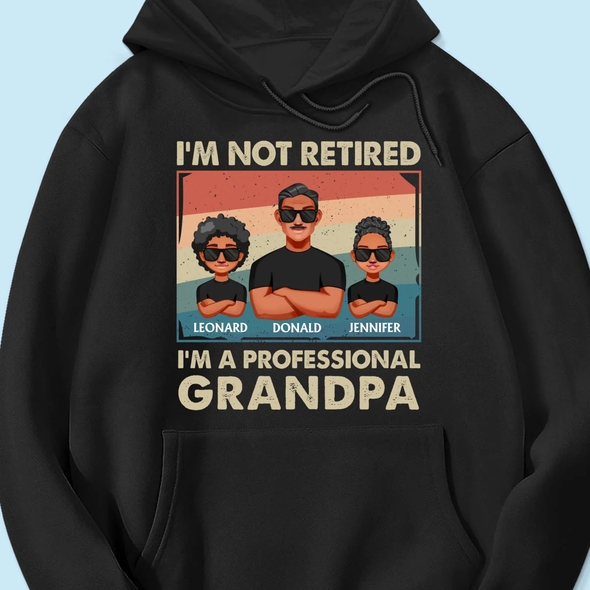 Professional Grandpa Retro Personalized Shirt, Gift For Grandpa - Image 12