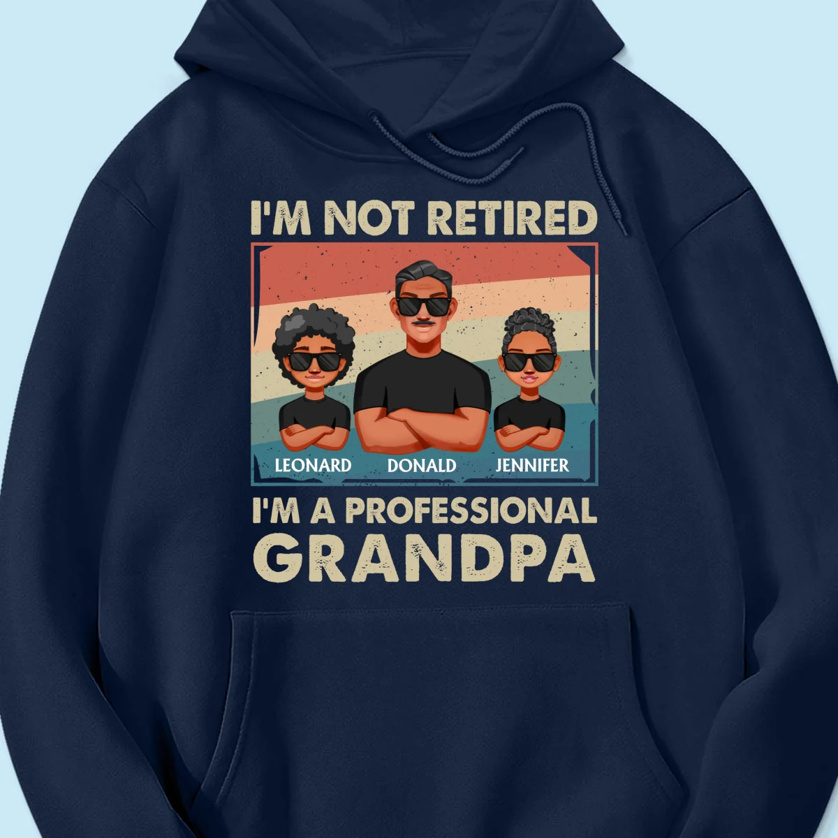 Professional Grandpa Retro Personalized Shirt, Gift For Grandpa - Image 13