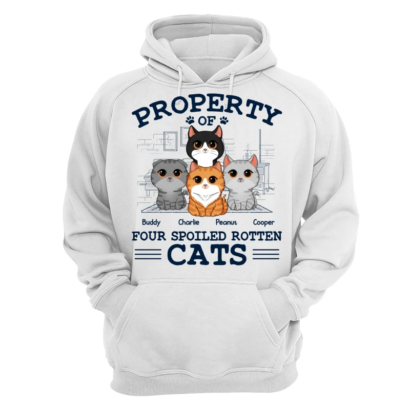 Property Of Spoiled Rotten Cats Personalized Shirt - Image 13