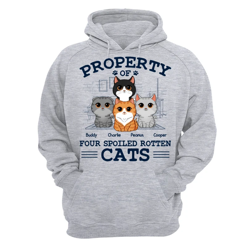 Property Of Spoiled Rotten Cats Personalized Shirt - Image 14