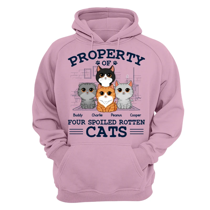 Property Of Spoiled Rotten Cats Personalized Shirt - Image 15