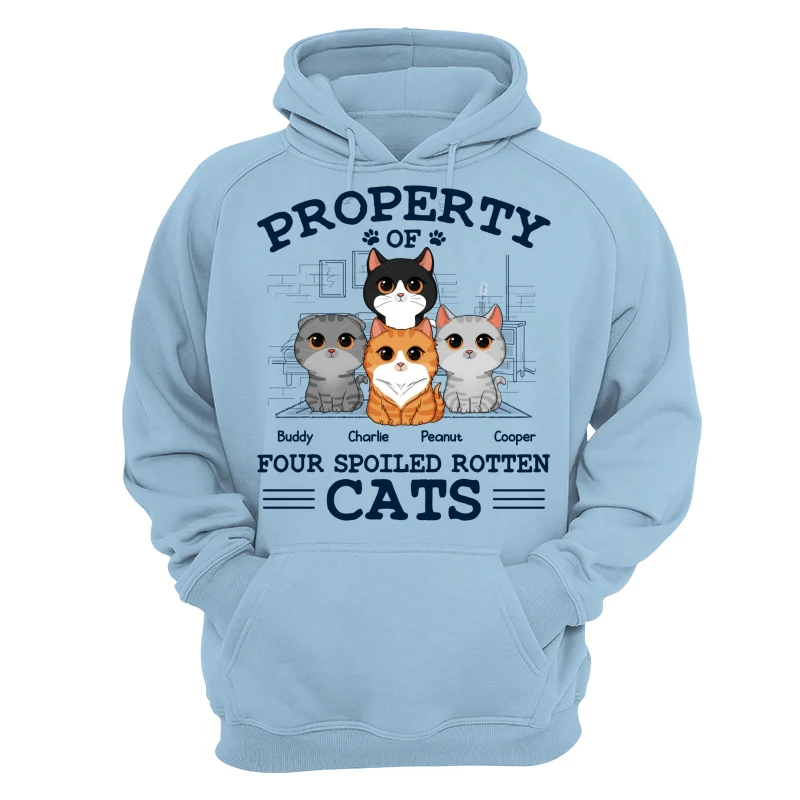 Property Of Spoiled Rotten Cats Personalized Shirt - Image 16