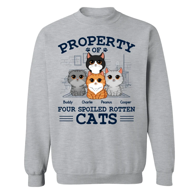 Property Of Spoiled Rotten Cats Personalized Shirt - Image 18