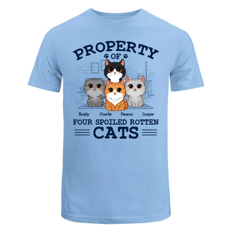 Property Of Spoiled Rotten Cats Personalized Shirt - Image 8