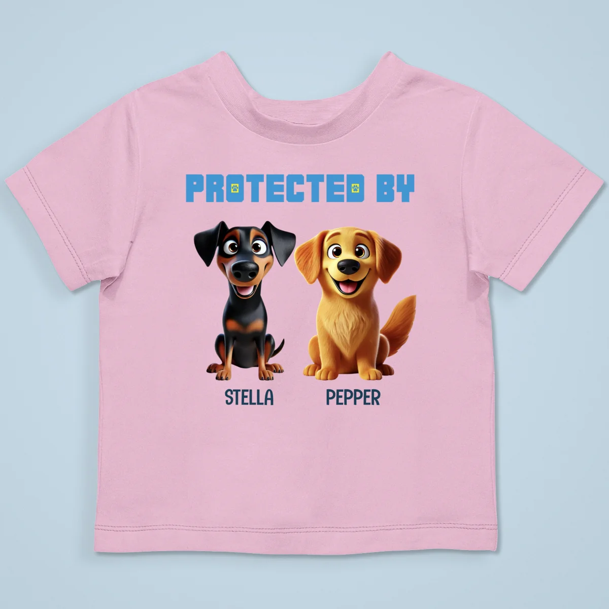 Protected By Dogs Personalized Baby Onesie Baby Shirt - Image 15