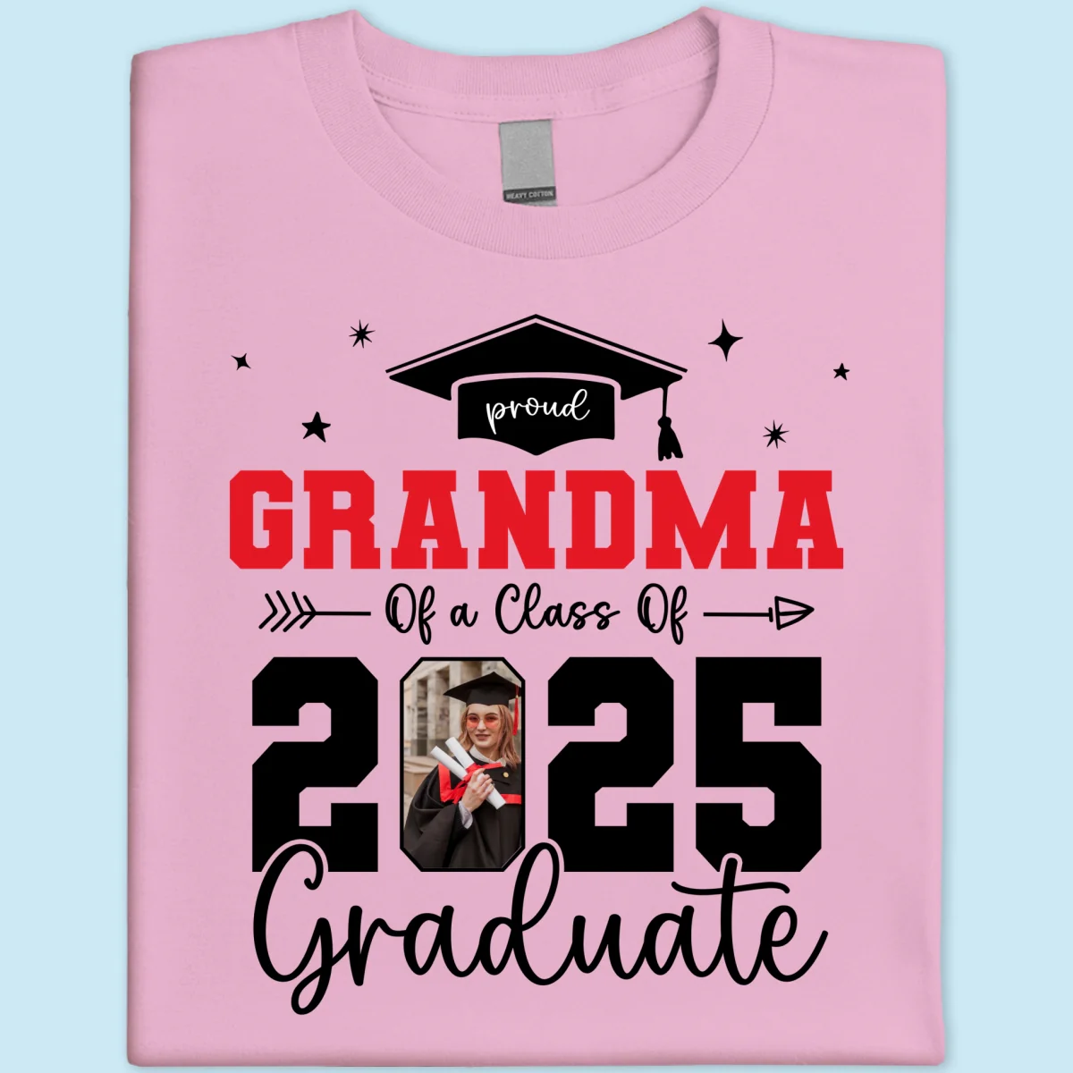 Proud Family Of 2025 Senior Graduation Photo Personalized Shirt - Image 15