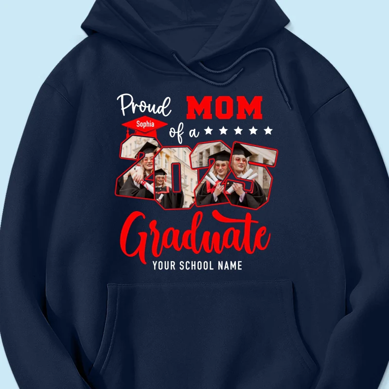 Proud Family Of 2025 Senior Graduation Upload Photo Personalized Shirt, Graduate Gift - Image 15