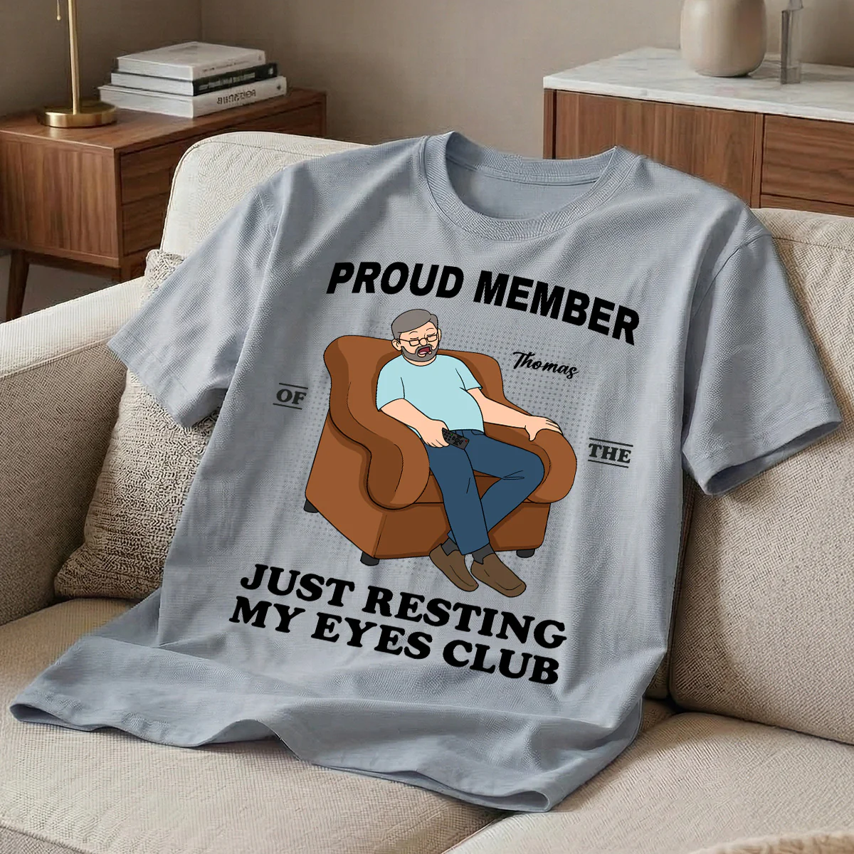 Proud Member Of Just Resting My Eyes Club - Personalized Shirt - Funny Father's Day Gift For Husband, Dad, Grandpa - Image 2