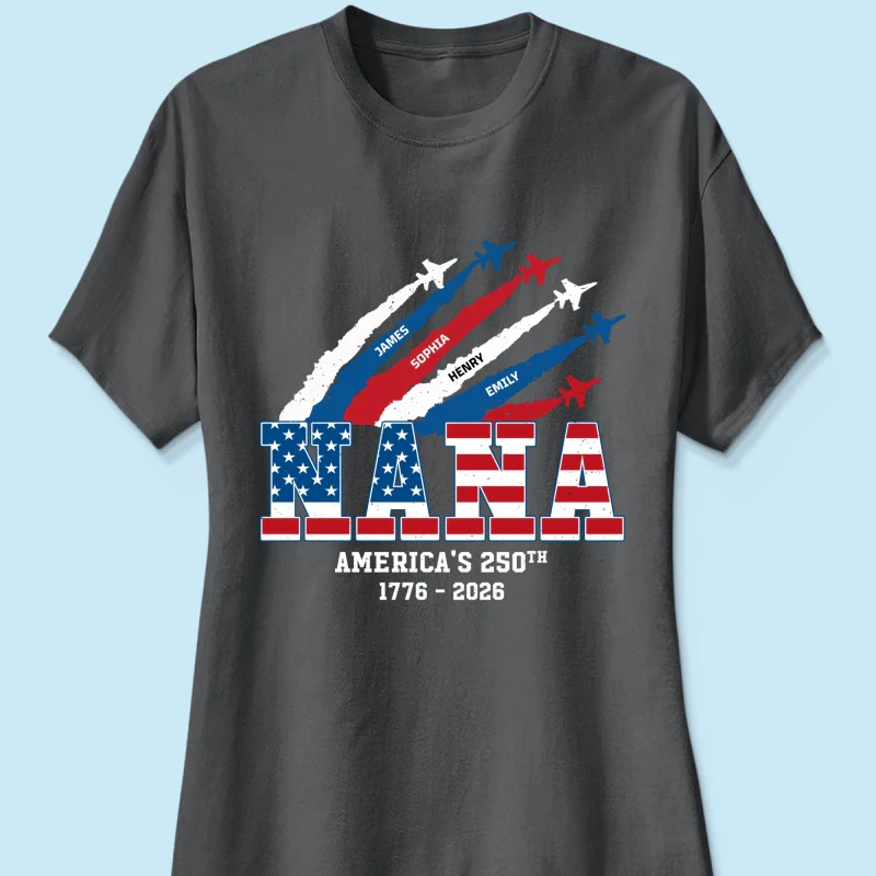 Proud Mom Grandma Nation Flag American 250th Anniversary - Personalized Shirt - Gift For Mom, Grandma - Image 13