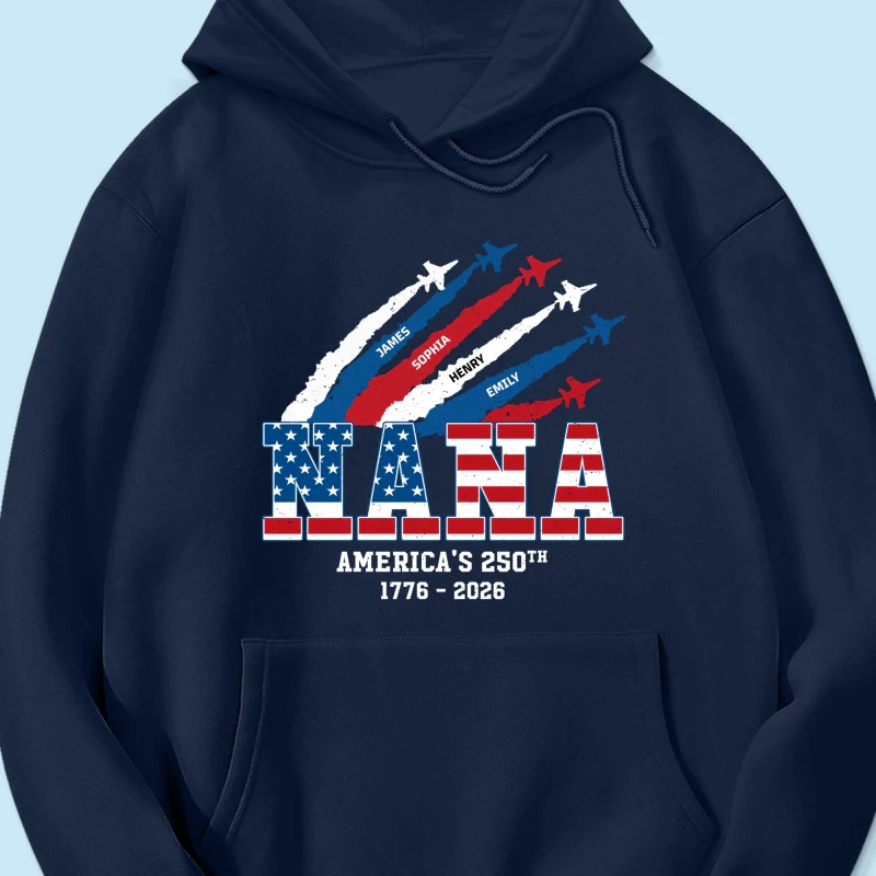 Proud Mom Grandma Nation Flag American 250th Anniversary - Personalized Shirt - Gift For Mom, Grandma - Image 16