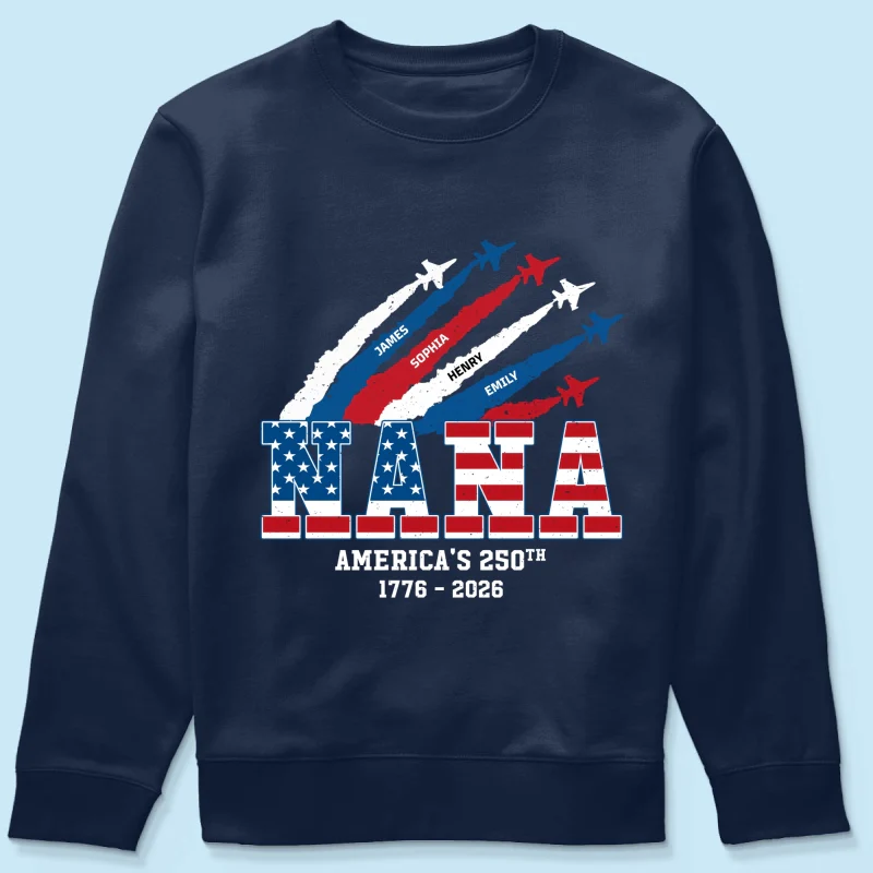 Proud Mom Grandma Nation Flag American 250th Anniversary - Personalized Shirt - Gift For Mom, Grandma - Image 20