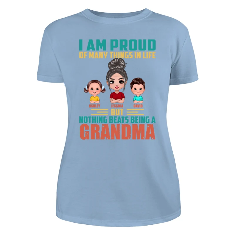 Proud Of Being A Grandma Doll Grandma Grandkids Personalized Shirt - Image 12