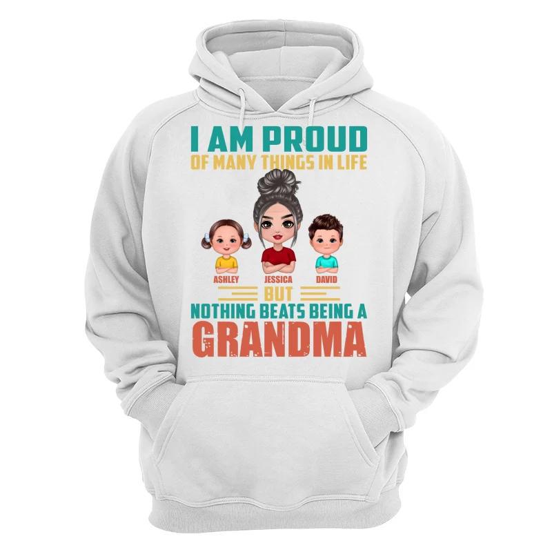 Proud Of Being A Grandma Doll Grandma Grandkids Personalized Shirt - Image 13