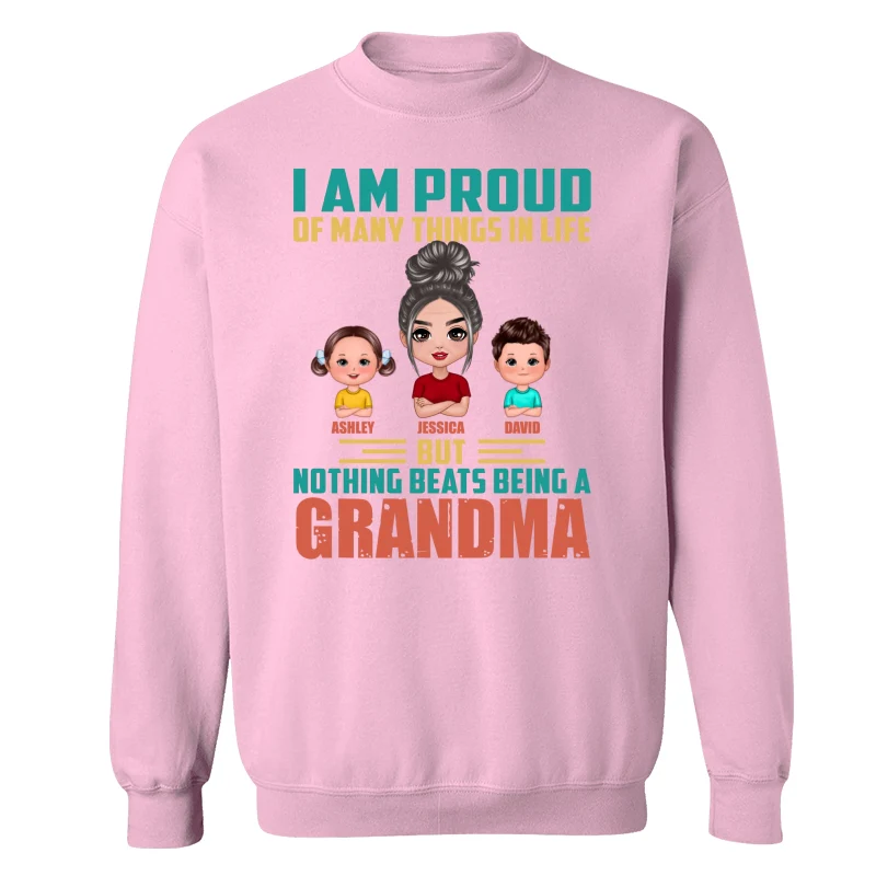 Proud Of Being A Grandma Doll Grandma Grandkids Personalized Shirt - Image 19
