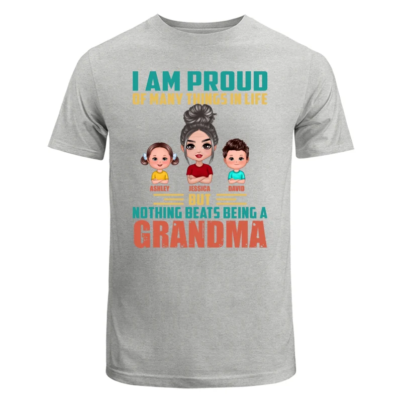 Proud Of Being A Grandma Doll Grandma Grandkids Personalized Shirt - Image 6