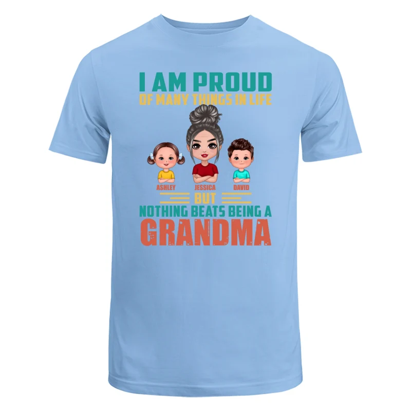 Proud Of Being A Grandma Doll Grandma Grandkids Personalized Shirt - Image 8