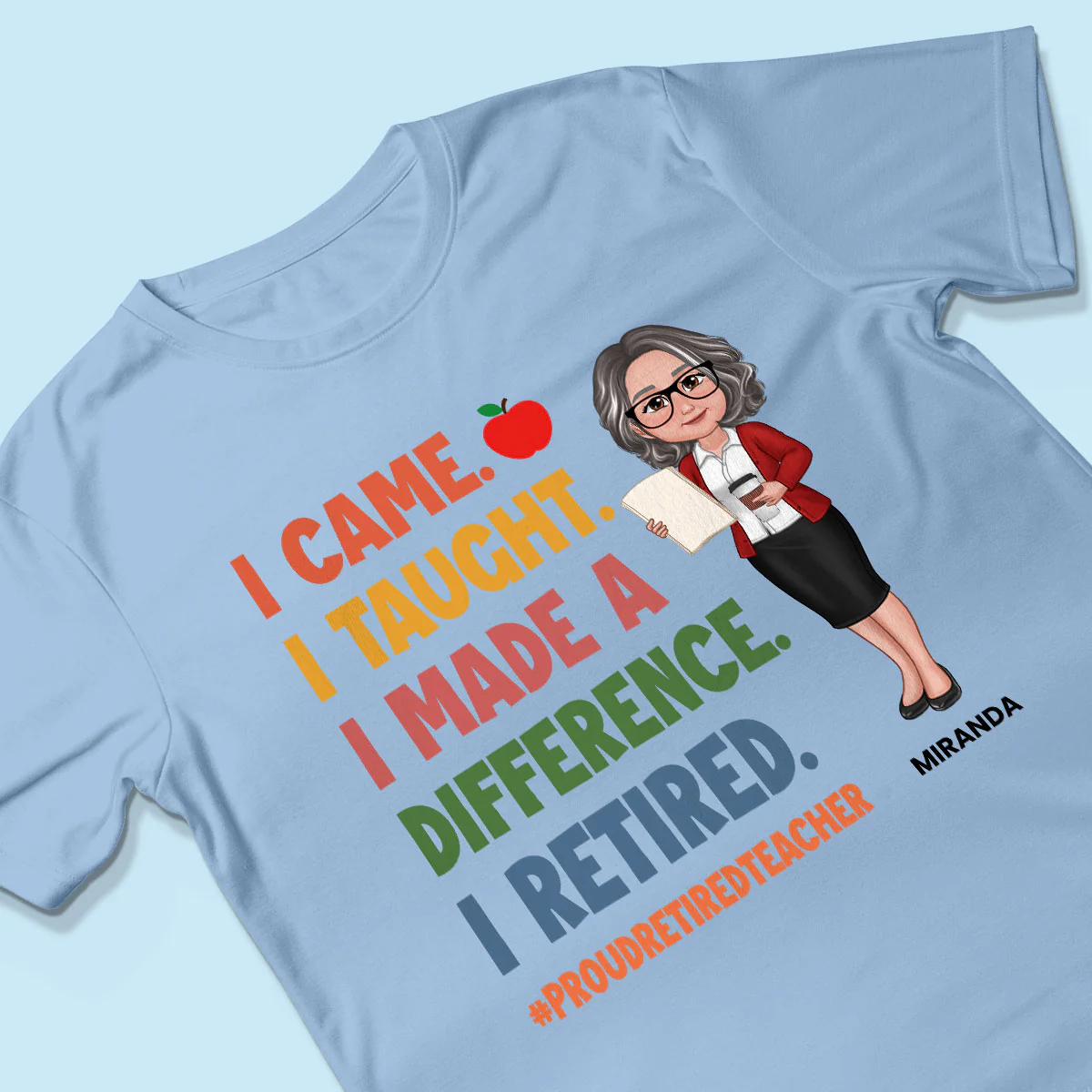 Proud Retired Teacher - Personalized Shirt - Retirement gift - Image 5