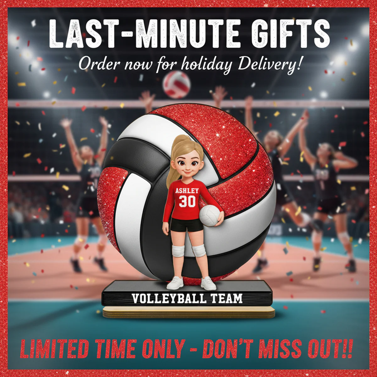 Proud Volleyball Player - Personalized 2-Layered Wooden Plaque - Gift For Volleyball Players, Volleyball Lovers - Image 12
