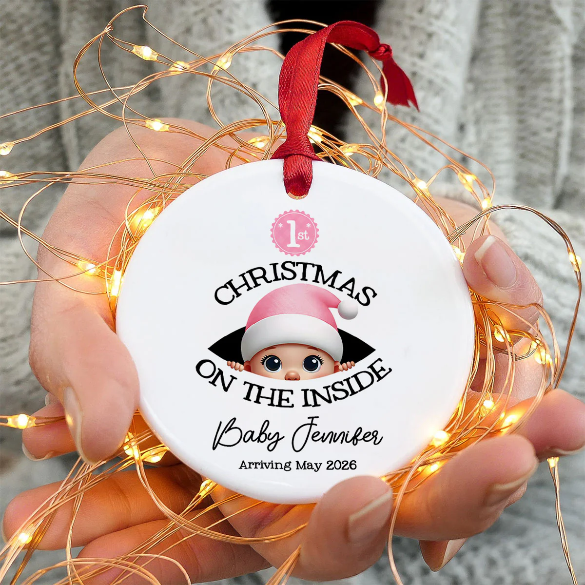 Baby's First Christmas - Personalized Ornament - New Year Gift For Expecting Parents - Image 10