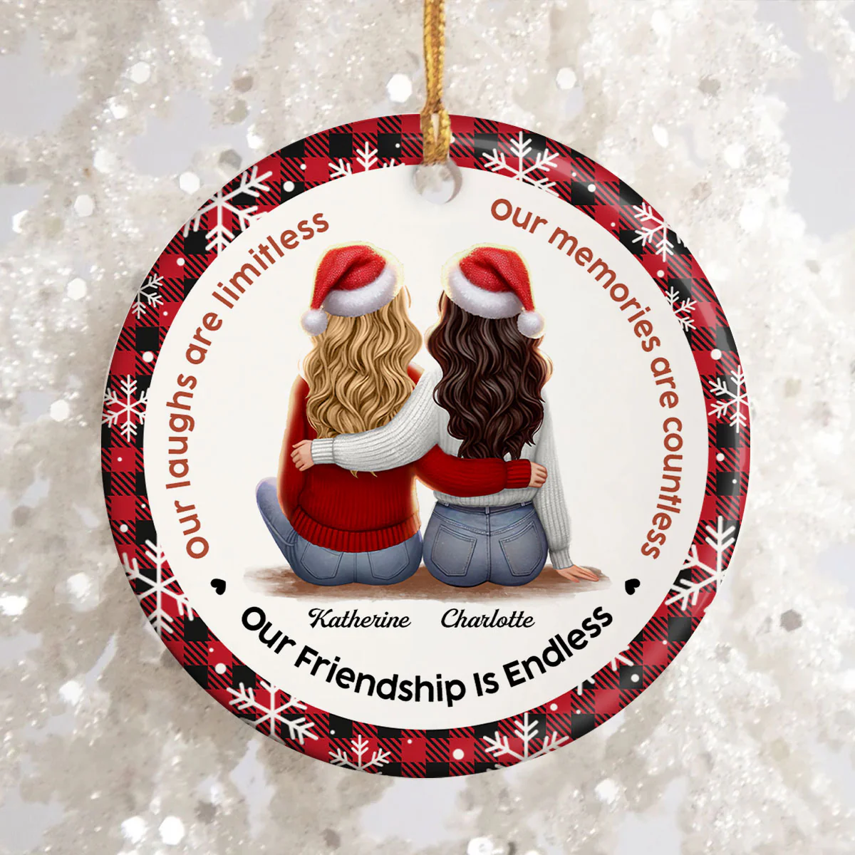 Personalized Best Friends Christmas Ornament – Cherishing Endless Laughter and Memories - Image 5