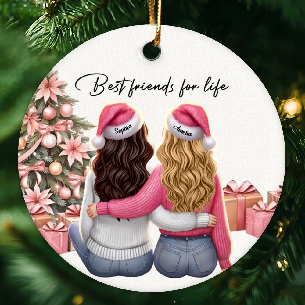 Personalized Best Friends Christmas Ornament – Festive Holiday Keepsake - Image 7
