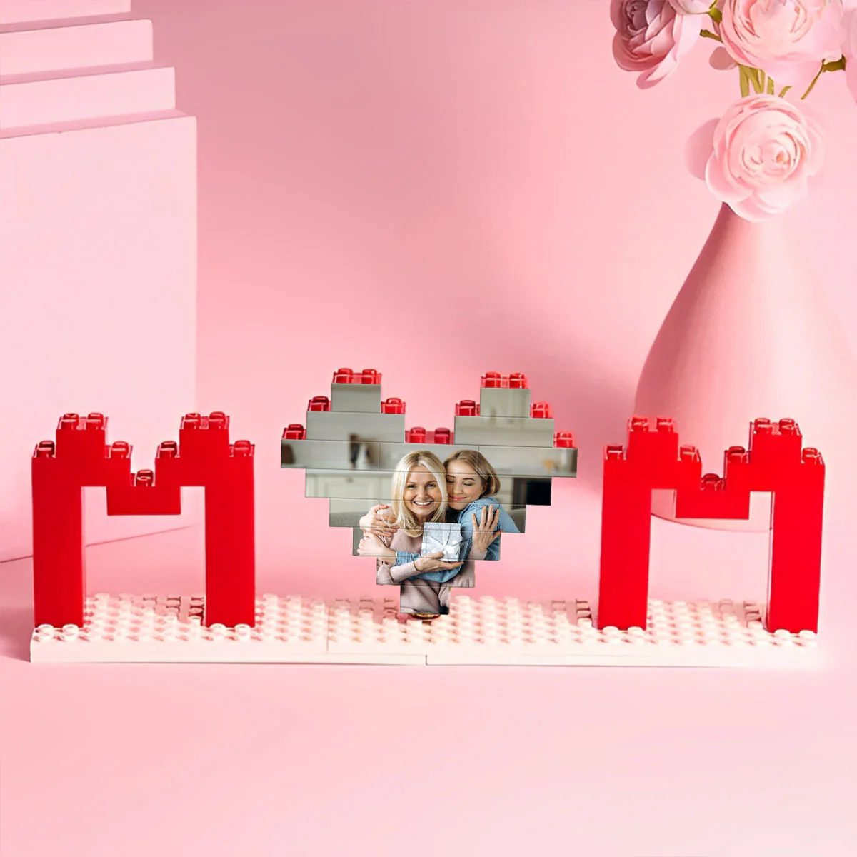 Personalized Building Blocks Puzzle, Custom Photo Puzzle, I Love You Block Puzzle, Birthday, Gifts for Her, Anniversary Gift, Gifts for Momm - Image 2