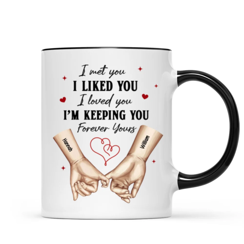 Personalized Couple Pinky Promise Hands, Gift, Anniversary Gift for Couples - Image 11
