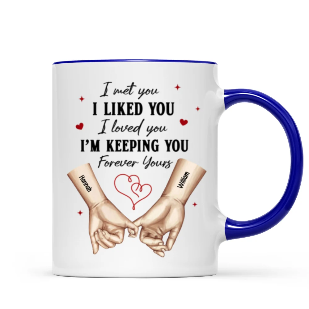 Personalized Couple Pinky Promise Hands, Gift, Anniversary Gift for Couples - Image 12