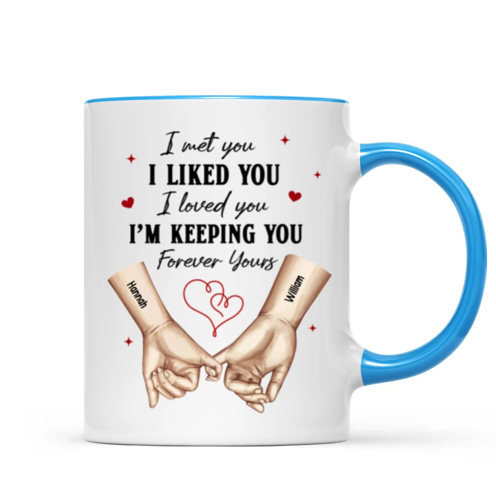 Personalized Couple Pinky Promise Hands, Gift, Anniversary Gift for Couples - Image 14