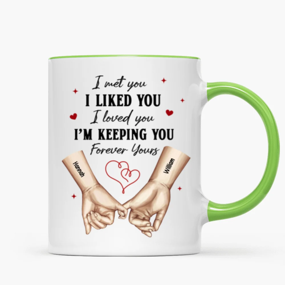 Personalized Couple Pinky Promise Hands, Gift, Anniversary Gift for Couples - Image 16