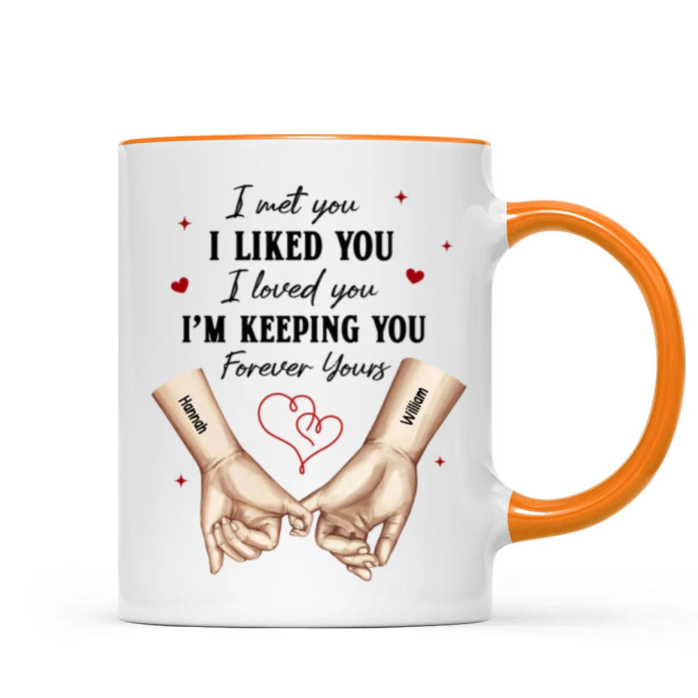 Personalized Couple Pinky Promise Hands, Gift, Anniversary Gift for Couples - Image 17