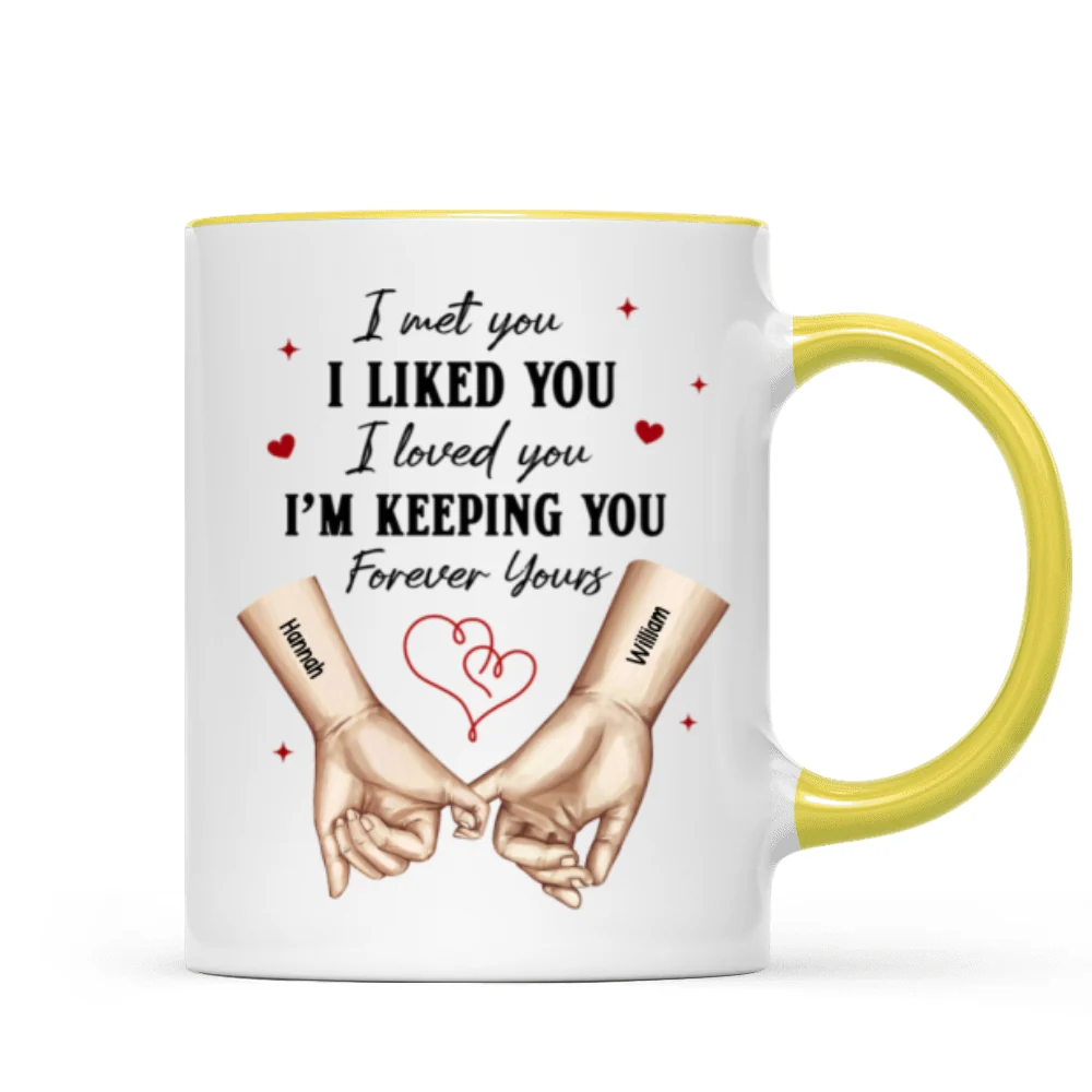 Personalized Couple Pinky Promise Hands, Gift, Anniversary Gift for Couples - Image 18