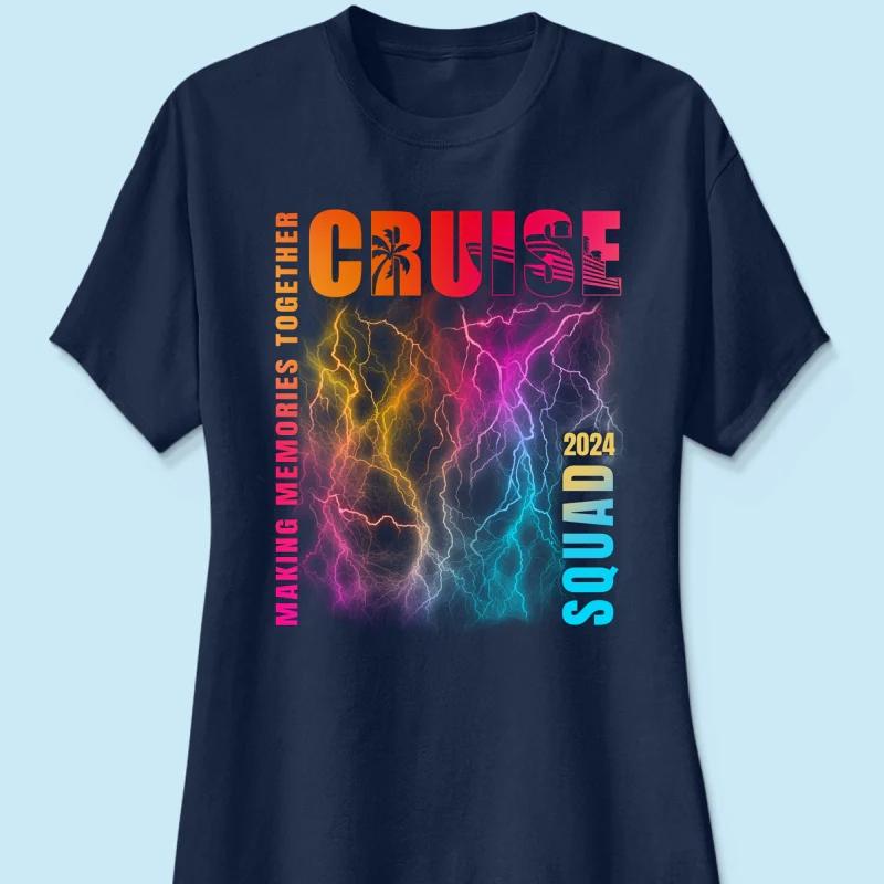 Personalized Cruise Squad 2024 Shirt Caribbean Cruise, Matching Shirts Family Cruise Crew, Summer Vacation Bootleg Tee - Image 11