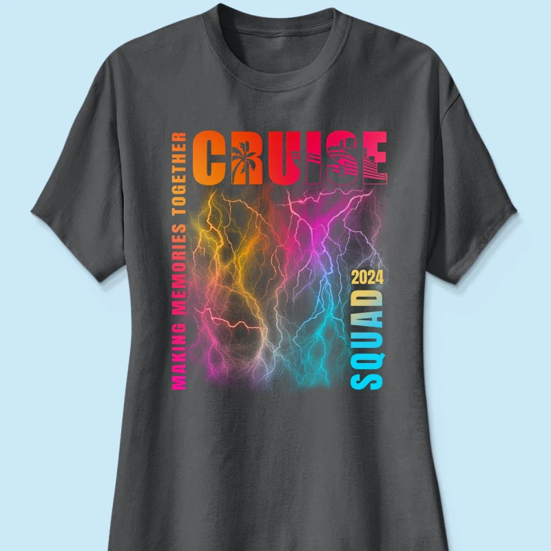 Personalized Cruise Squad 2024 Shirt Caribbean Cruise, Matching Shirts Family Cruise Crew, Summer Vacation Bootleg Tee - Image 12