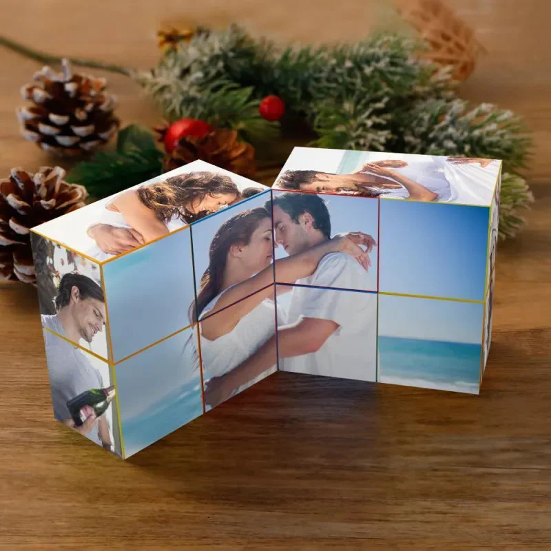 Eternal Love Custom Couple Photo - Personalized Cube - Wedding Gift, Anniversary Gift, Birthday Gift, Christmas Gift For Him, For Her - Image 3