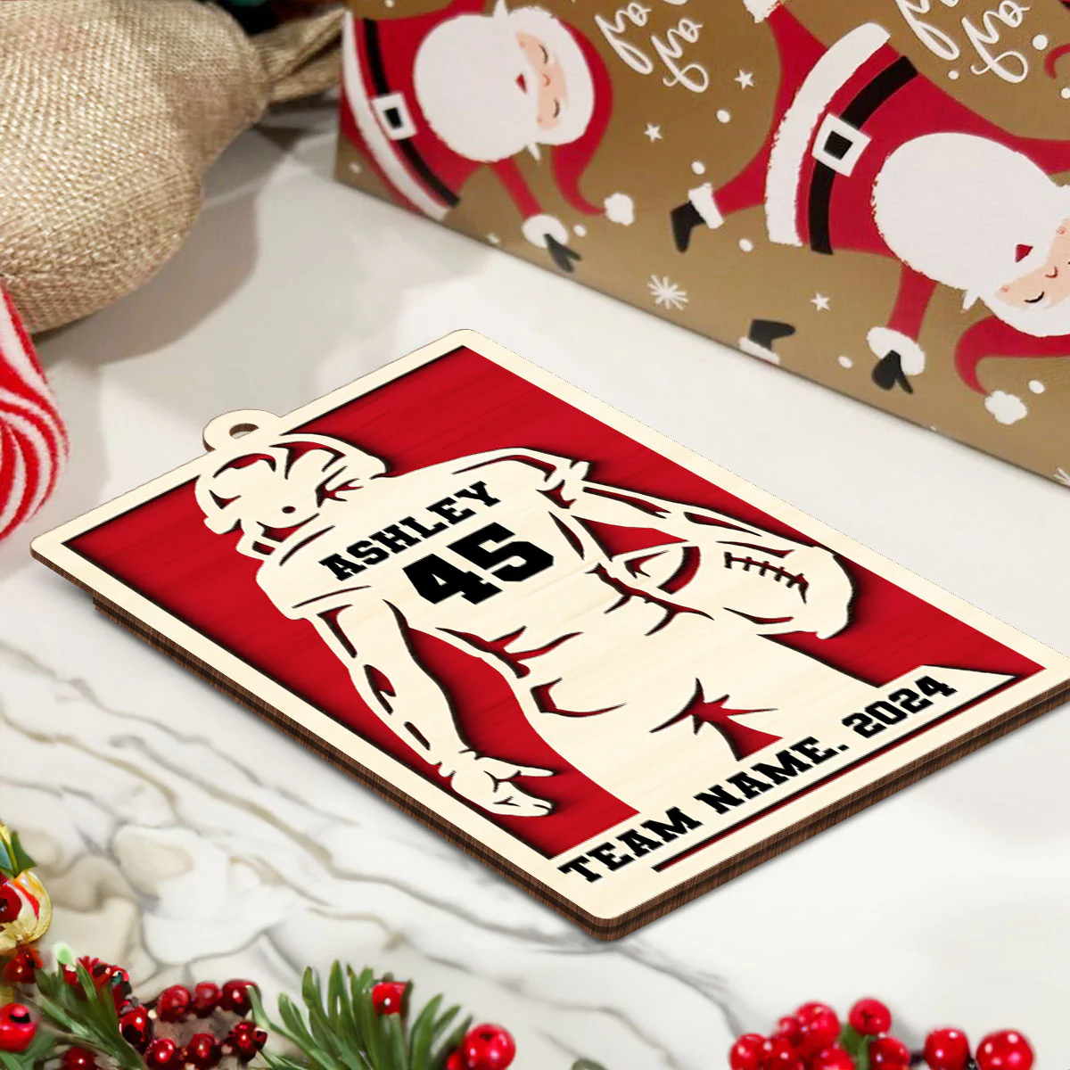 Personalized Football Money Gift Card Holder Ornament, Unique Gift For Football Player, Football Lover, Teenage Son, Grandson, Nephew, Husband, Boy Friend - Image 8