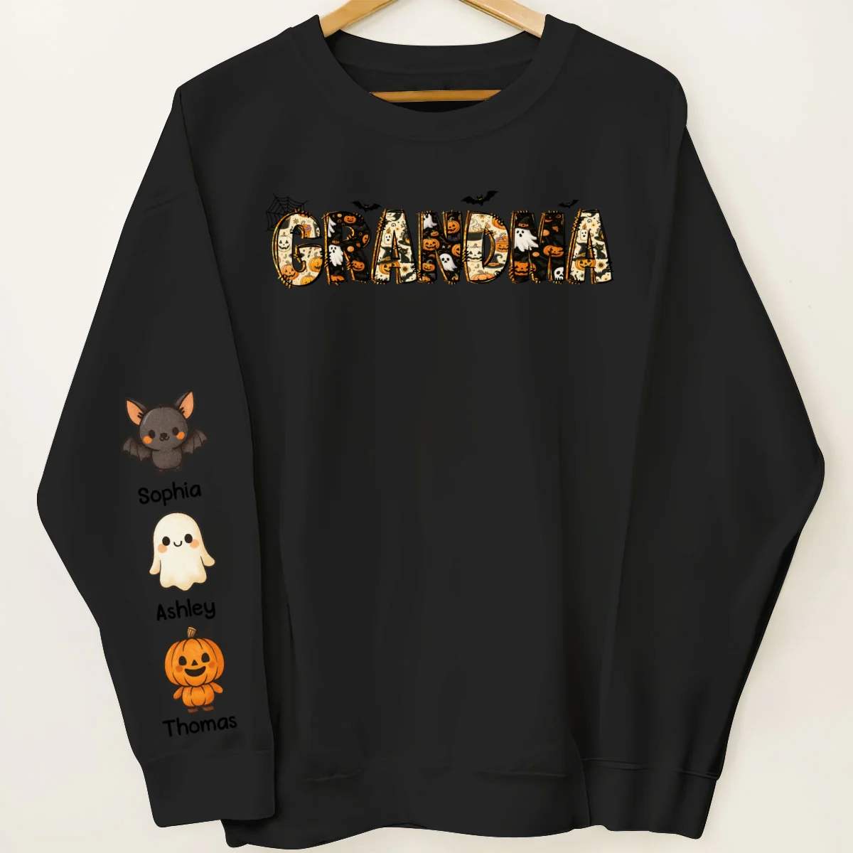 Personalized Halloween Mama Grandma Sweatshirt, Spooky Gift for Mom Grandma - Image 10