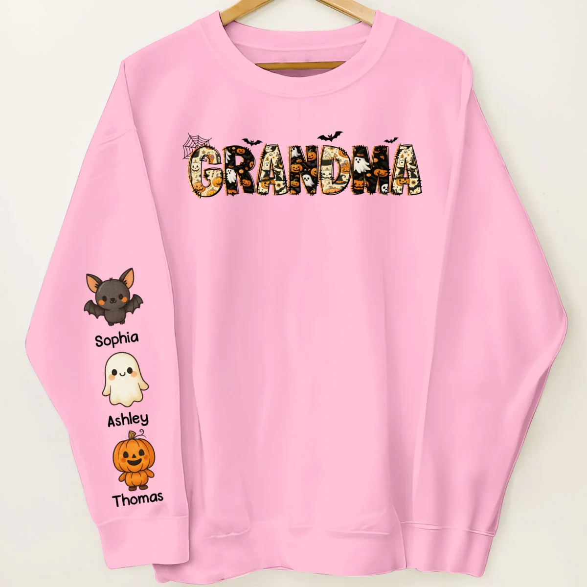 Personalized Halloween Mama Grandma Sweatshirt, Spooky Gift for Mom Grandma - Image 12