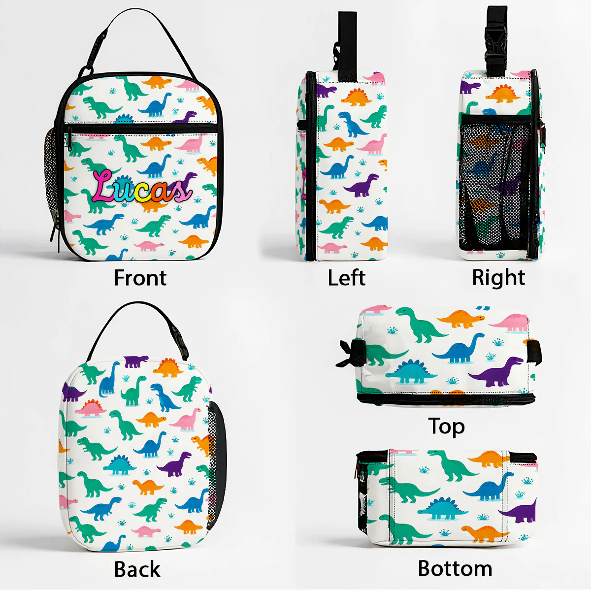 Personalized Insulated Kid Lunch Bag, Custom Kid Name Back to School Meal Tote Kit for Girls, Boys - Image 13