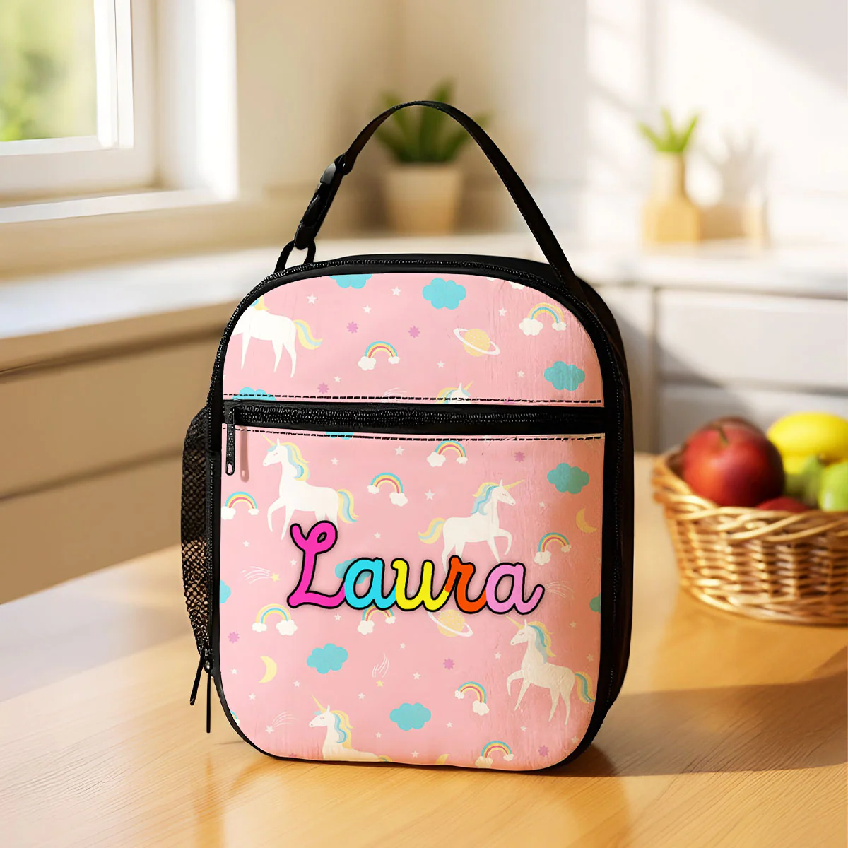 Personalized Insulated Kid Lunch Bag, Custom Kid Name Back to School Meal Tote Kit for Girls, Boys - Image 3
