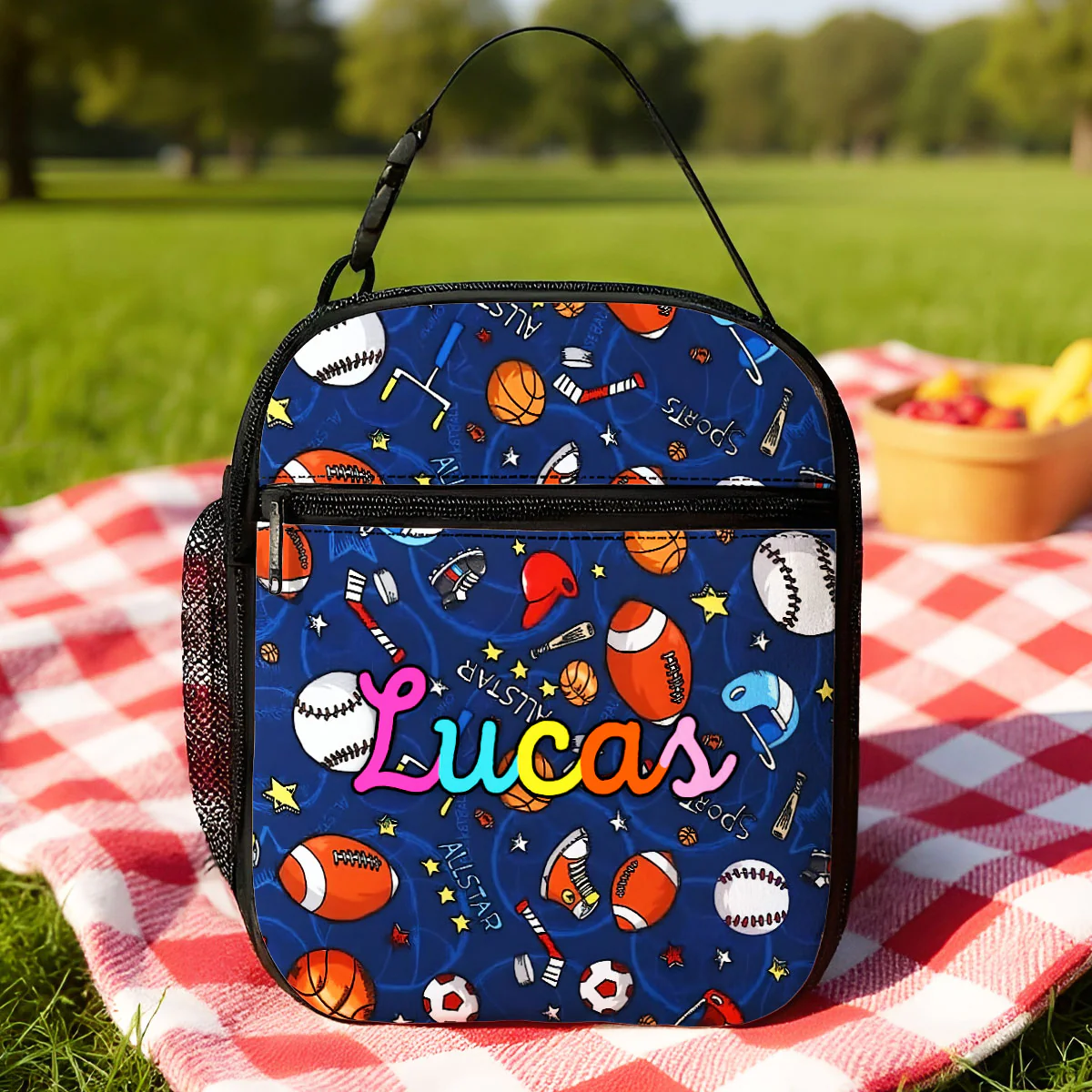 Personalized Insulated Kid Lunch Bag, Custom Kid Name Back to School Meal Tote Kit for Girls, Boys - Image 4