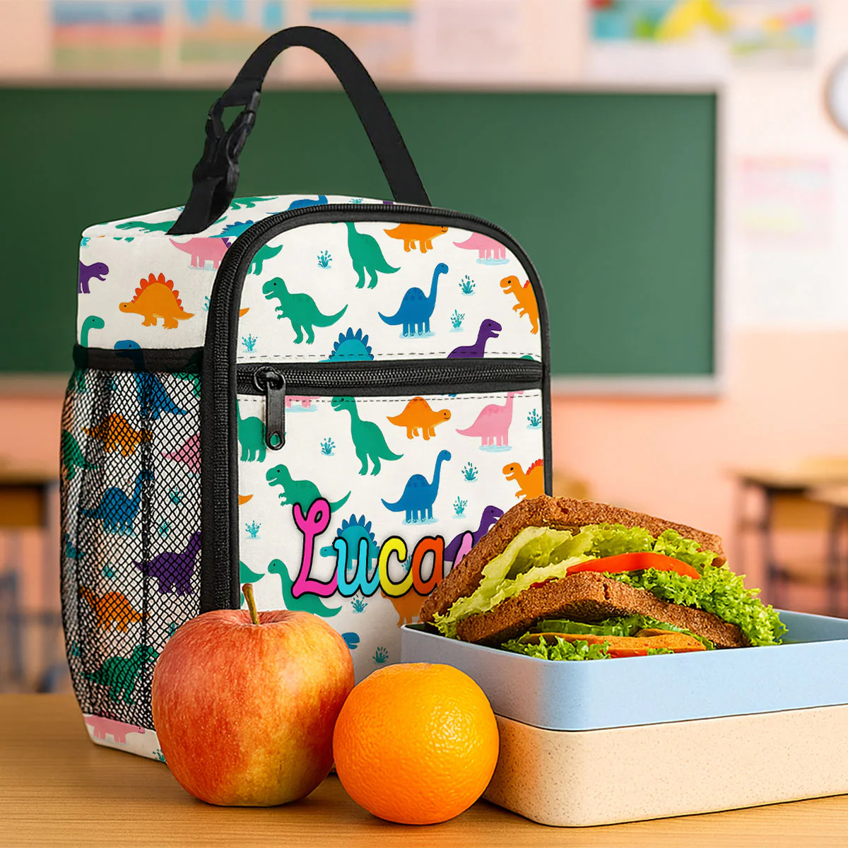 Personalized Insulated Kid Lunch Bag, Custom Kid Name Back to School Meal Tote Kit for Girls, Boys - Image 7