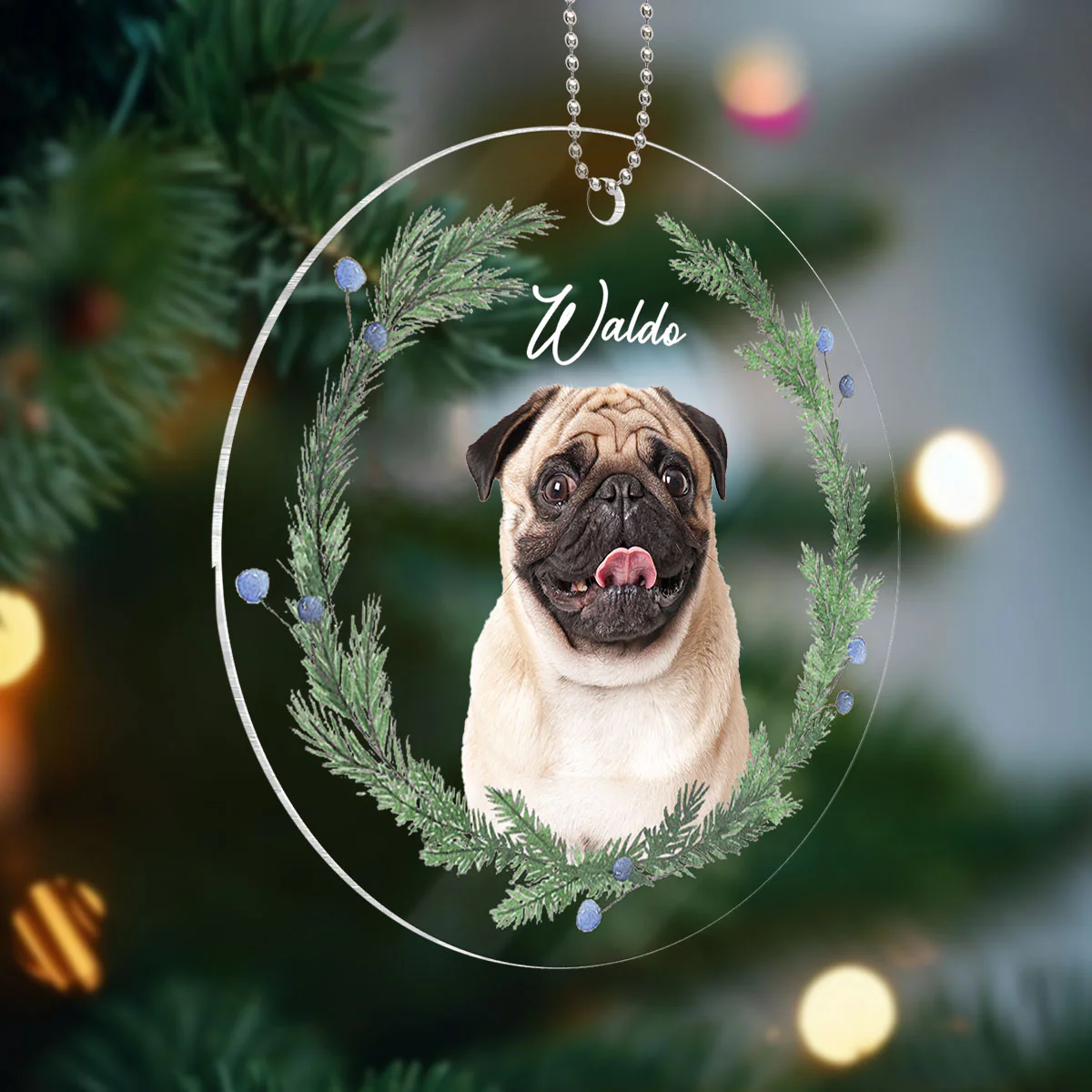 Personalized Pet Photo Acrylic Ornament, Custom Dog Cat Christmas Ornament, Christmas Gift For Dog Cat Pet Lovers - Image 6
