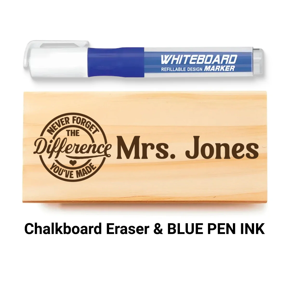 Personalized Teacher Whiteboard Eraser, Custom Teacher Appreciation Gifts, Chalkboard Eraser with Marker, Preschool Teacher Name gifts - Image 12