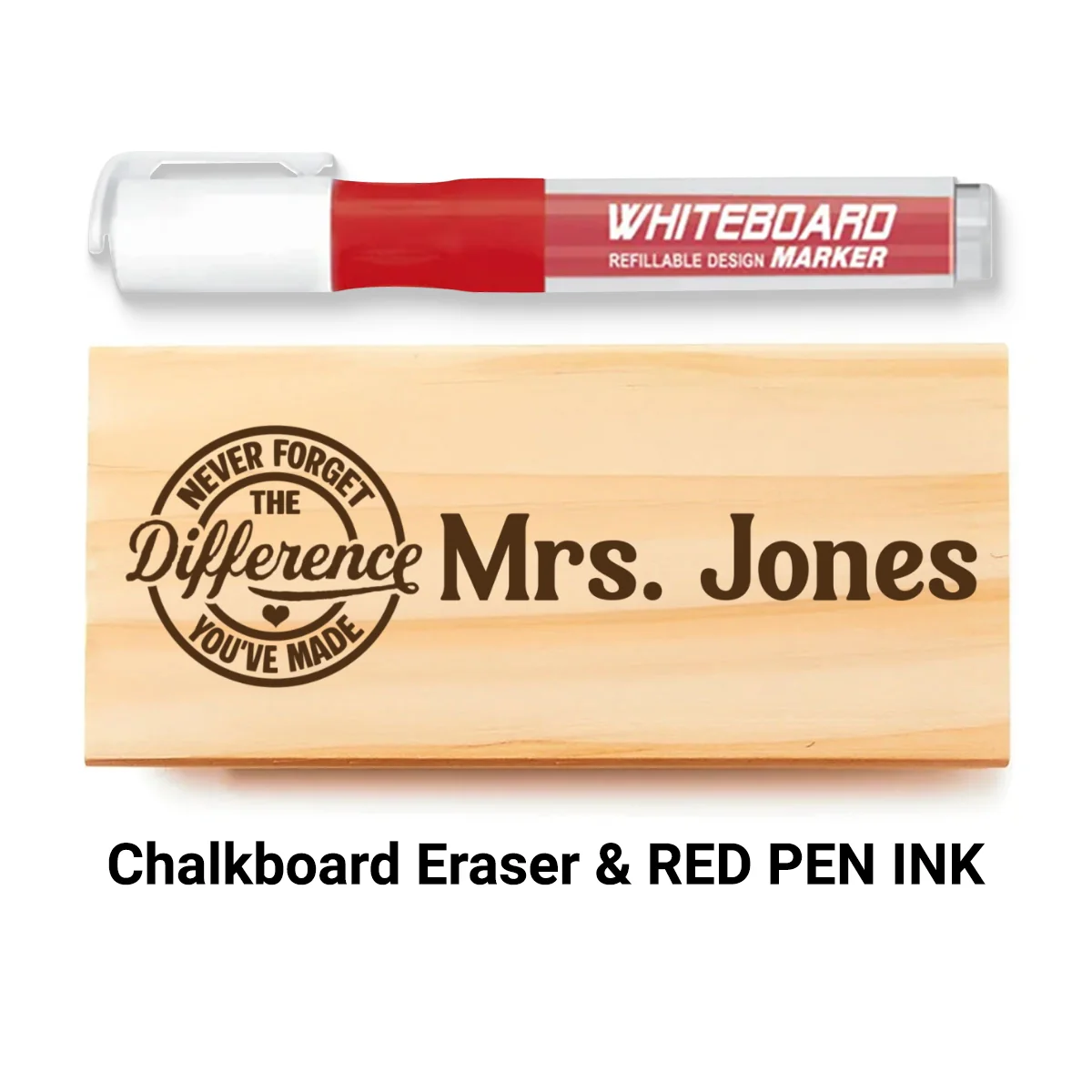 Personalized Teacher Whiteboard Eraser, Custom Teacher Appreciation Gifts, Chalkboard Eraser with Marker, Preschool Teacher Name gifts - Image 13