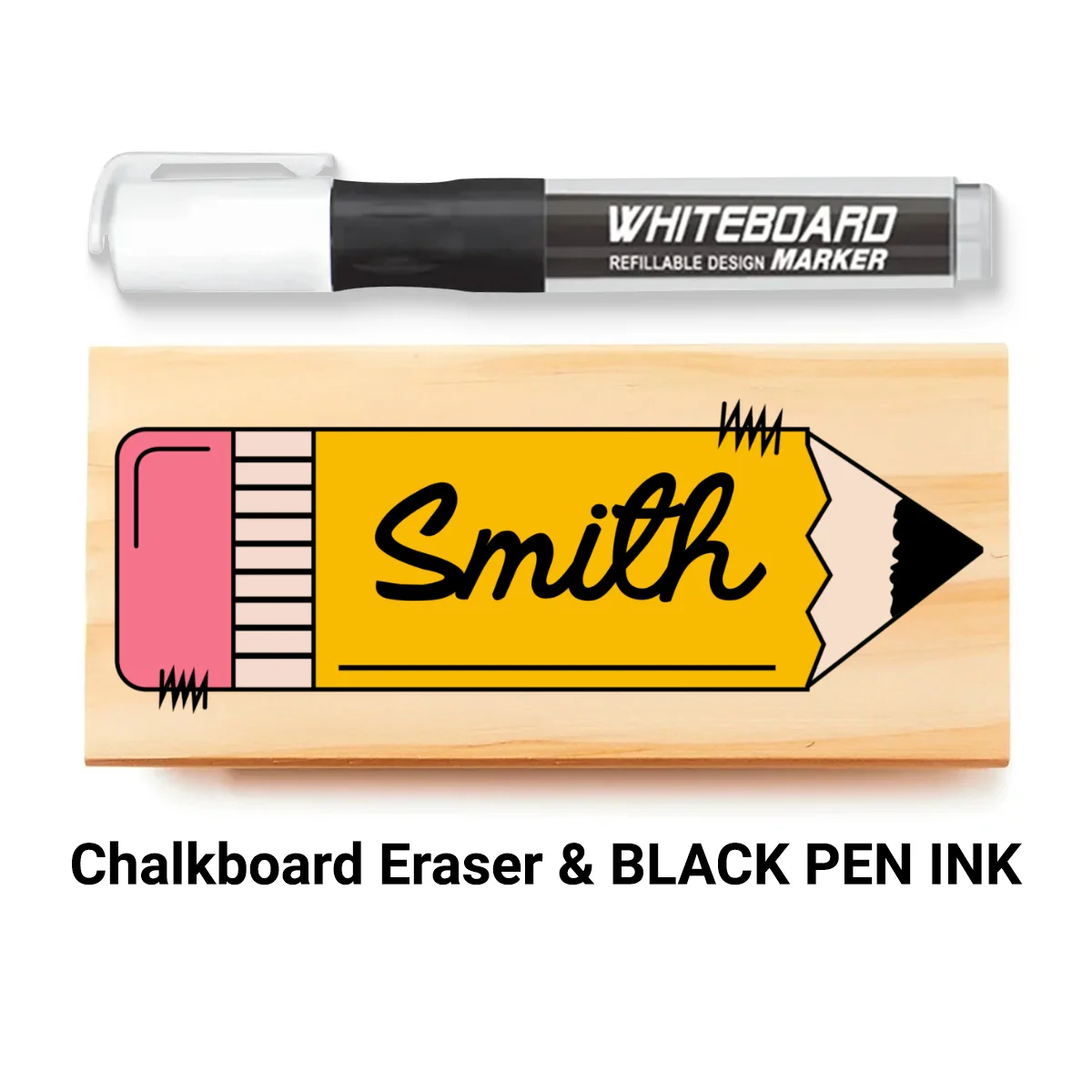 Personalized Teacher Whiteboard Eraser, Custom Teacher Appreciation Gifts, Chalkboard Eraser with Marker, Preschool Teacher Name gifts - Image 21