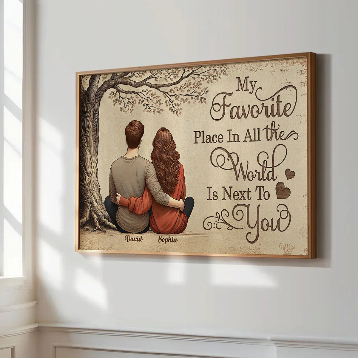Personalized Vintage Couple Next To You Poster, Gift, Anniversary Gift for Couples - Image 6