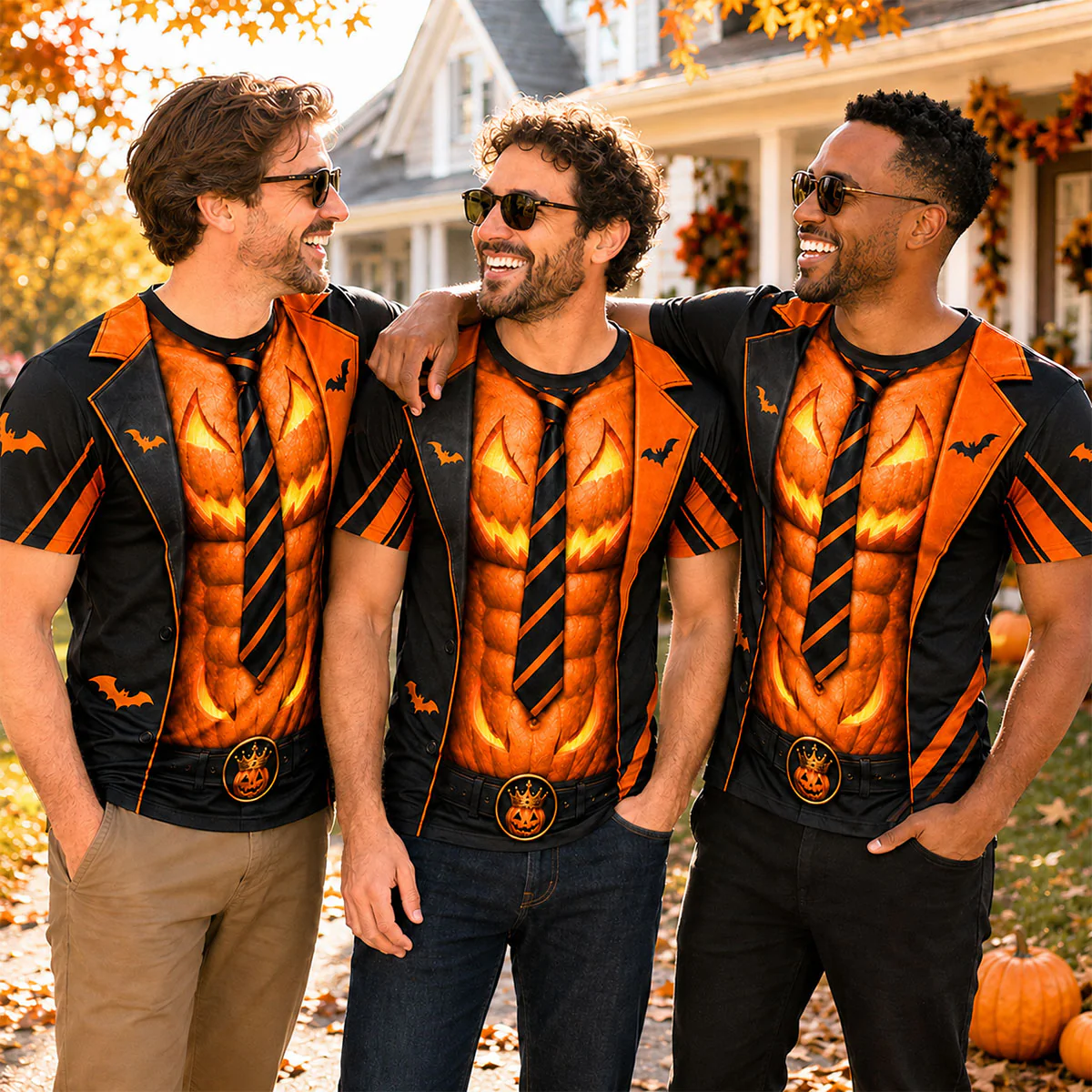 Pumpkin King - Shirt - Halloween Gift For Husband, Dad, Grandpa - Image 4